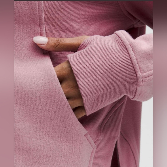 NWT Lululemon Scuba Oversized Side-Slit HoodieRose Blush M/L - Picture 6 of 7
